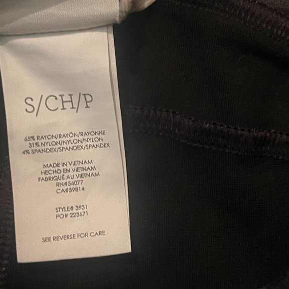 Cabi Camo Side-Seam ATC Pocket Leggings Stretch Black Grey 3931 Size Small - Picture 6 of 9